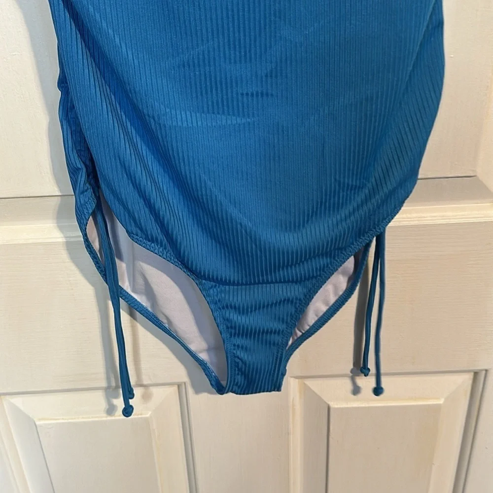 NWOT Blue One Piece Swim suit size large